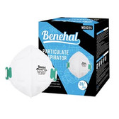 Medivena Benehal N95 Surgical Respirator, Mask, N95 Surgical Respirator, NIOSH-Certified, FDA and DCD-Listed, Foldable-Design, 20 per box, 20 boxes per case