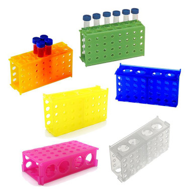 4-Way Tube Rack, Blue, pack/5