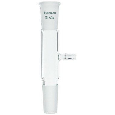 Straight Inlet Adapter Inlet Adapter, Straight, 24/40 Joint Size, Hose Connection, each