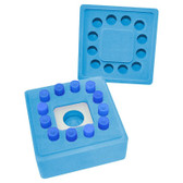 FreezeCell, Square Shape, Holds (12) 1.0-2.0mL Cryogenic Vials or 1.5-2.0mL Centrifuge Tubes, each