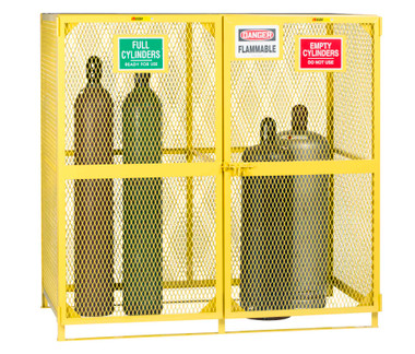 おかか8枚　CBG×6 CBN×2 Gas Cylinder Storage Cage with 'Full' & 'Empty' Sides, 10-30