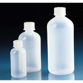 Plastic Boston Round Bottles, GL18 Screw Cap, LDPE, 100 ml, Pack/24