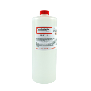 Phenolphthalein Solution, 1.0%, (Alcoholic), 1 Liter