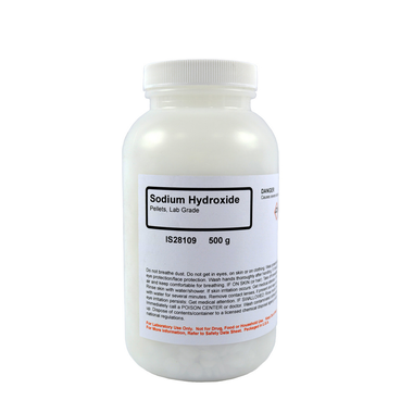 Sodium Hydroxide Pellet, Lab Grade, 500 grams