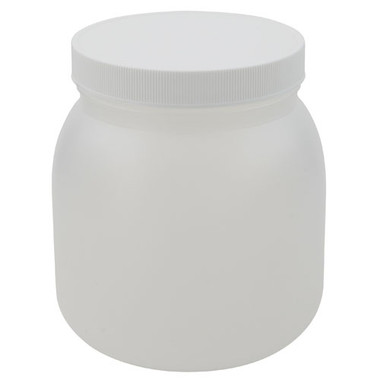 12 oz. White HDPE Plastic Wide-Mouth Jar (120-400)