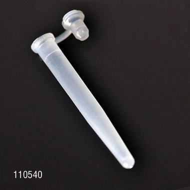 Microcentrifuge Tubes, 6 x 47mm (400uL), LDPE, Plug Cap, pack/1000