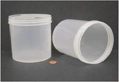 Bulk Plastic Jars, 1200mL (40oz), Polypropylene, 120mm OD, Screw Caps, case/75