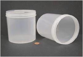 Bulk 24oz 120mm Polypropylene Jars, 650mL (no caps), case/120