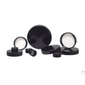 100-400 Black Polypropylene Cap with Pulp/Vinyl Liner, Packed in bags of 12, case/144(QP-CAP-00098).