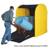 Justrite® Ramp for Drum Shed in Black or Yellow, Poly