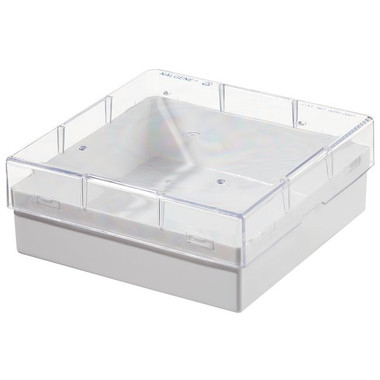 3 FlipTop Cardboard Freezer Box 81-Place with Attached Hinged Lid - White