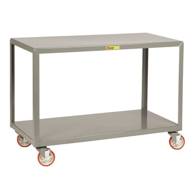 Mobile Work Tables, Rugged Steel, 24