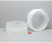 Bulk 6oz 100mm Polypropylene Thick Wall Jars, 150mL (no caps), case/168