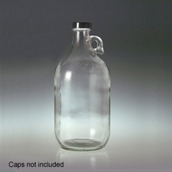 84oz (2500mL) Safety Coated Clear Glass Jug with 38-439 Neck, Jug Only,  case/6