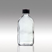 Oval Glass Medicine Bottles, Vinyl Lined Caps, 6oz, case/48