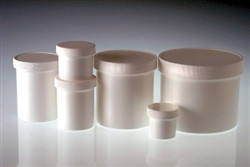White Polypropylene Jar With Cap – 8 Oz Capacity, 64mm X 86mm, Straight Sides, For Lab, Cosmetics, Solids (Case Of 36)