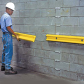 Wall Protector, 48" Yellow Polyethylene Bumper Guard