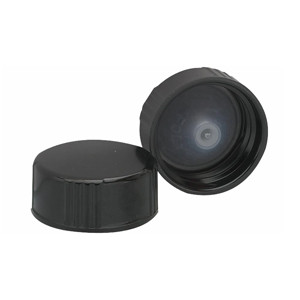 WHEATON(R) 24-400 Black Cone Lined Caps, case/144