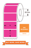 Thermal Transfer Labels, Five fluorescent colours, 60mm(W)*25mm(H),2000 Labels/Roll