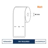 Matt Inkjet Synthetic  Labels 80mm*30M continuous,Best option for Epson TM-C3500 , CW-4010A