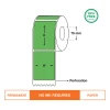 Direct thermal labels, Green Colour, 100mm(W)*150mm(H), 1000 labels/roll