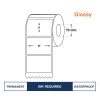 High Gloss Inkjet Synthetic Label, 100mm*48mm, 1000 labels/roll , Best Options For Epson C6500/C6010