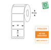 Direct Thermal Synthetic Labels  102mm(W)*102mm(H), Freezer labels