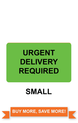 urgent delivery required label handling label