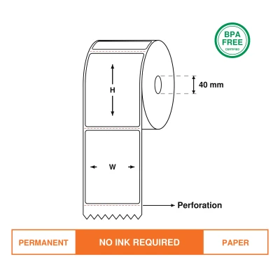 Brother RDR330STDL,  100mm(W)*174mm(H) Thermal Direct Label Roll
