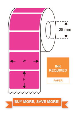 Thermal Transfer Labels, 100mm(W)*48mm(H),500 Labels/Roll, Five fluo colours available