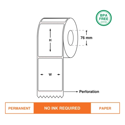 Courier Labels 100mm(W)*150mm(H),1000 Labels/Roll with perforated liner