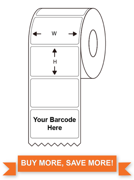 custom barcode label printing-60*25mm-300 dpi, indoor/outdoor option