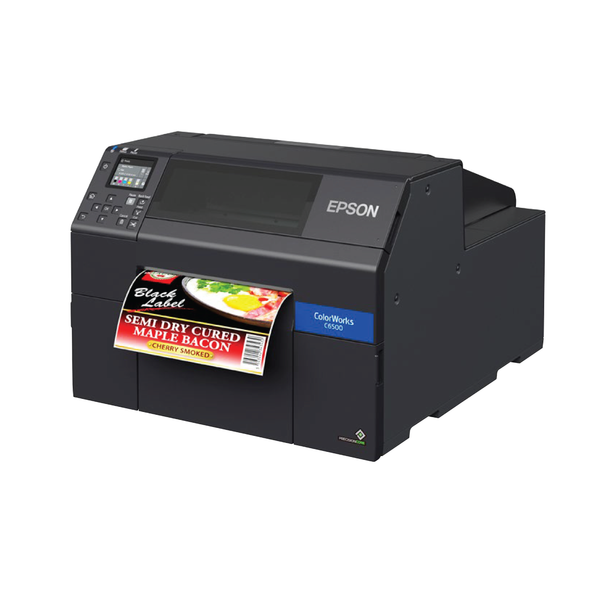 Epson C6510 Autocut Color Label Printer,  Large Format Inkjet Label printing, 1200 DPI resolution