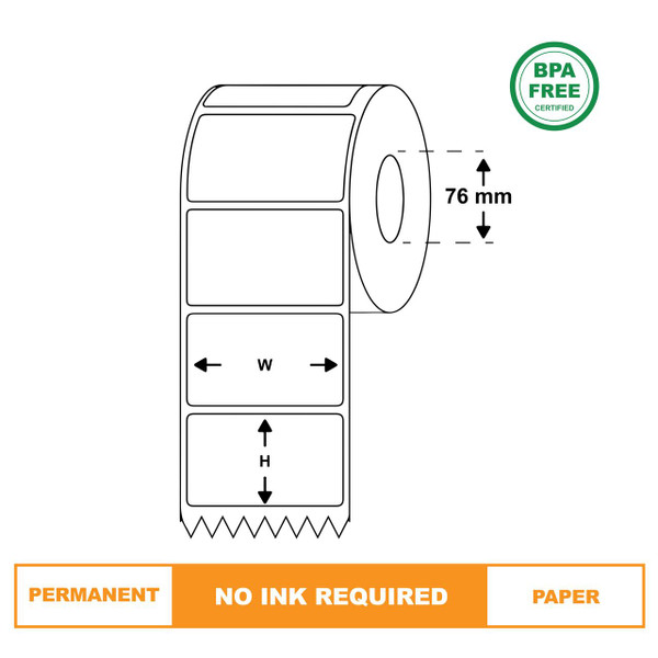 Direct Thermal Labels 105mm(W)*75mm(H),1000 Labels/Roll