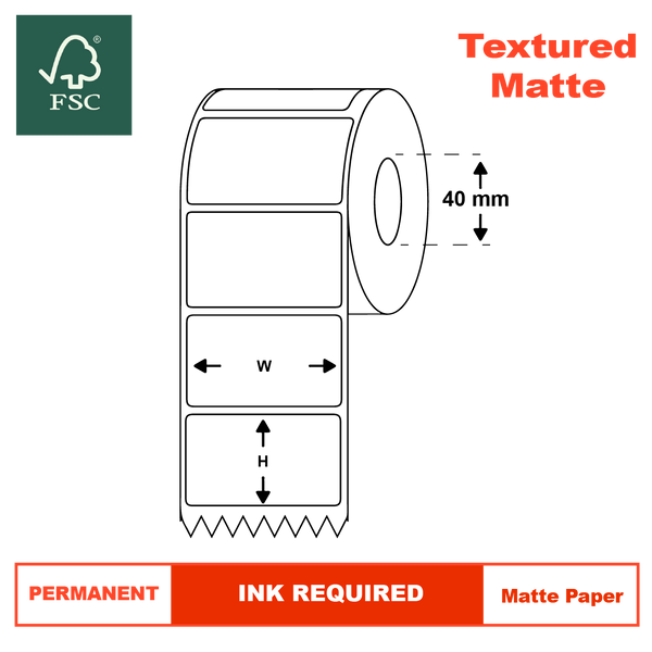 Textured matte ; wine labels