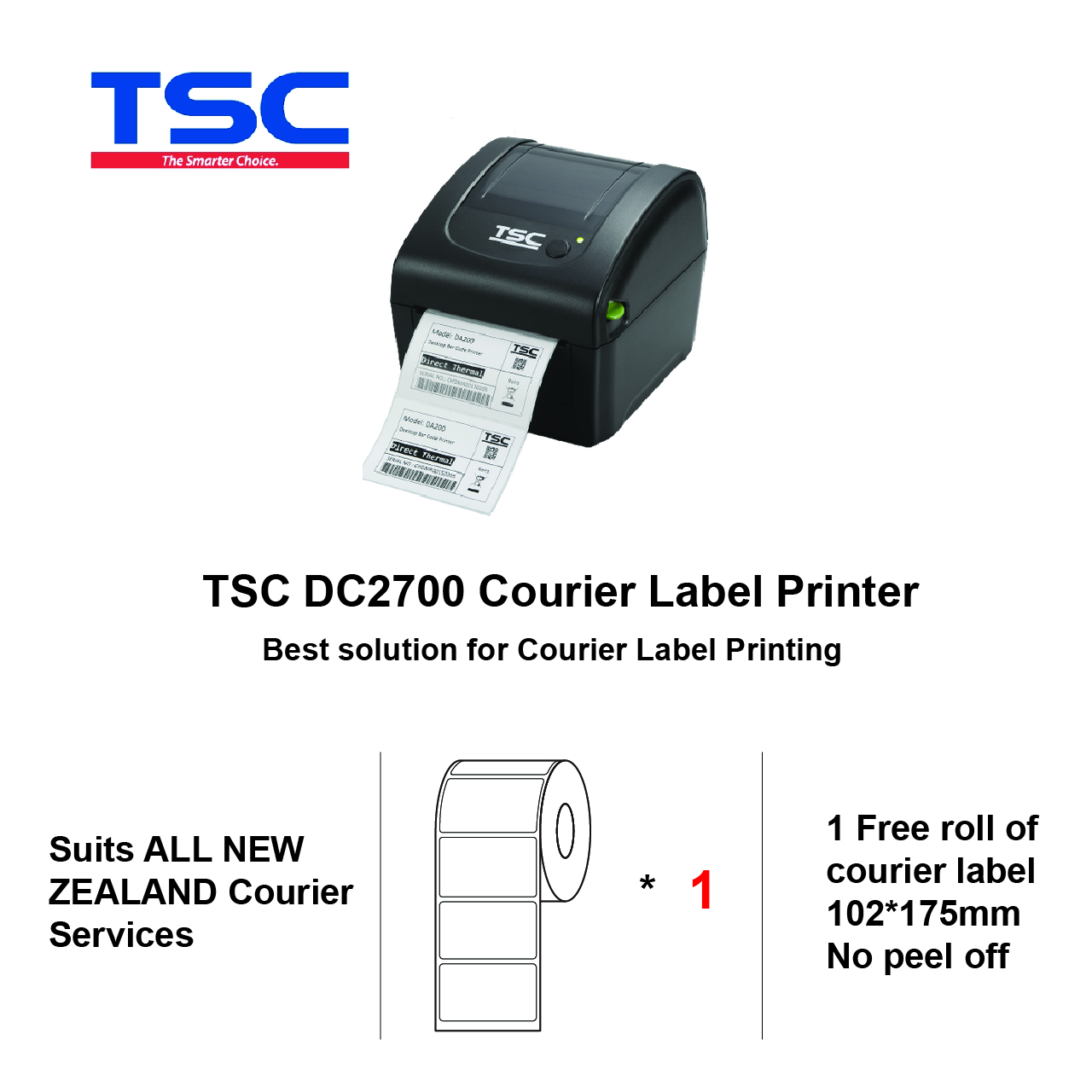 courier label printer TSC DC2700 package