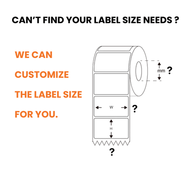 Direct Thermal Synthetic Labels  100mm(W)*150mm(H), Freezer labels / Waterproof,  500 Labels /roll