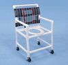 Healthline - 21" Width Shower Chair - Deluxe Elongated Commode Seat - SC6013W