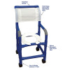 MJM International - B115-3TW-SSDE - Deluxe Elongated Open Front Seat Not Included, Chair Comes With Soft Seat Deluxe Elongated