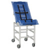 MJM International - Reclining Bath/Shower Chair (X-Large) w/Dual Base, Extended Leg Rest and (4) 5" Heavy Duty Casters - 191-XLC-B