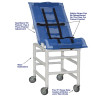 MJM International - Reclining Bath/Shower Chair (X-Large) w/Dual Base, Extended Leg Rest and (4) 5" Heavy Duty Casters - 191-XLC-B - Adjustable Safety Straps Hold And Secure Individual In Place