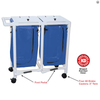MJM International - WT214-D-FP - Hamper Comes With Foot Pedal, Shown Here On With White PVC