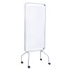 Winco - Privess Basic 3 Panel Steel Frame Folding Screen withith Standard White Vinyl # 3130 folded