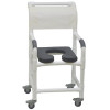 MJM International - Shower Chair 18" - # 118-3TL-SSDE-PI-WH-DM