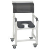 MJM International - Shower Chair 18" - # 118-3TL-SSDE-PI-NJGRY-DM