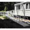 Roll-A-Ramp - Modular Ramp System 30" x 13', Loop Ends Handrail on one Side - M30-13-1L