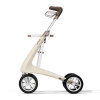 ACRE - Carbon Ultralight - Wide - Rollator - Outdoor & Indoor - Oyster White - 5713504000265 - Forward-facing ergonomic handles that promote good posture. ACRE - Carbon Ultralight - Wide - Rollator - Outdoor & Indoor - Oyster White - 5713504000265 - Forward-facing ergonomic handles that promote good posture.