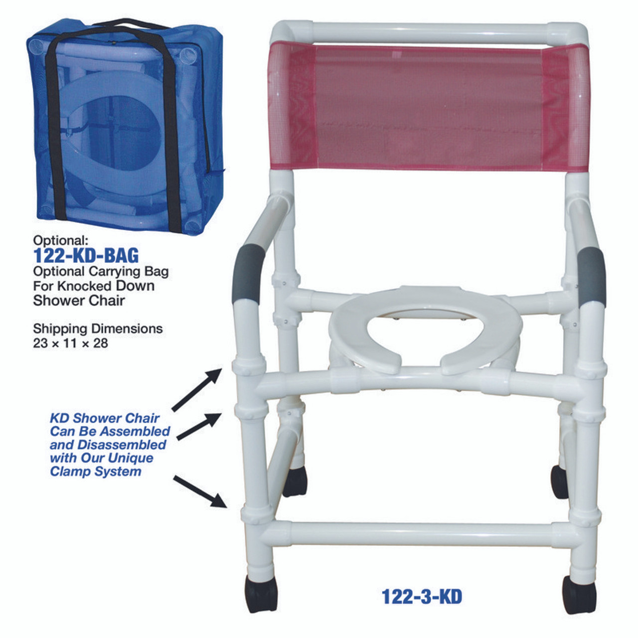 MJM International - 122-3TW-KD-BAG - Chair Comes With Carrying Bag