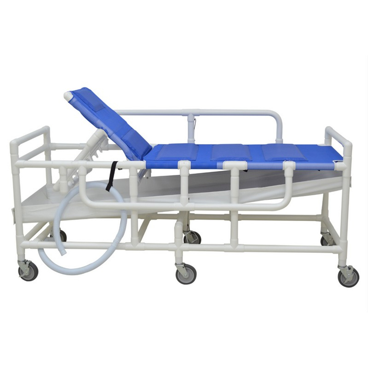 MJM International - Shower Gurney with Canvas Drain Pan and Duo Sling - 450 Lbs Weight Cap. - 910