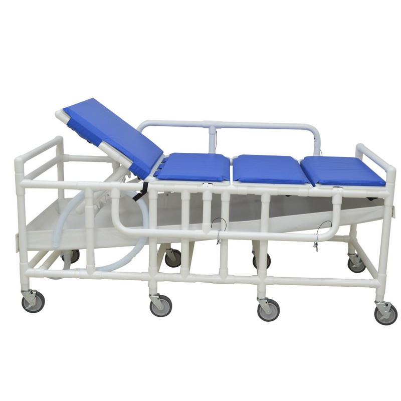 MJM International | Bariatric Shower Gurney with Canvas Drain Pan